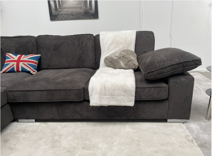 Ascot Left Hand Corner Sofa - Linen Grey