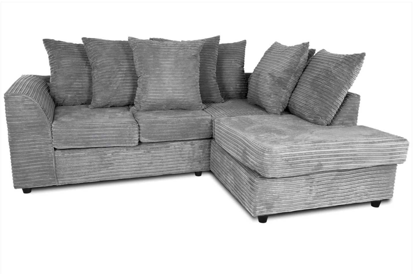 Byron RH Corner Sofa Grey Cord