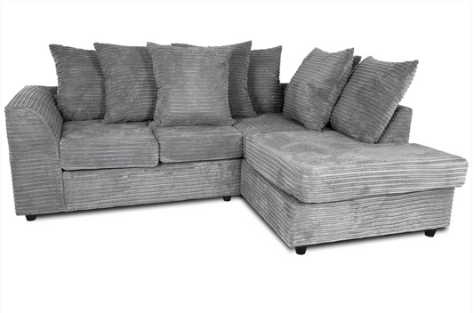 Byron RH Corner Sofa Grey Cord
