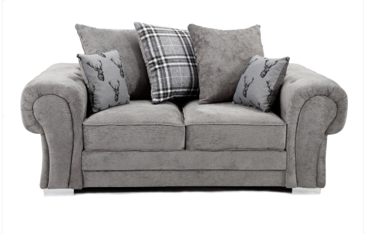 Verona Scatter Back 3+2 Seater Sofa Set Grey