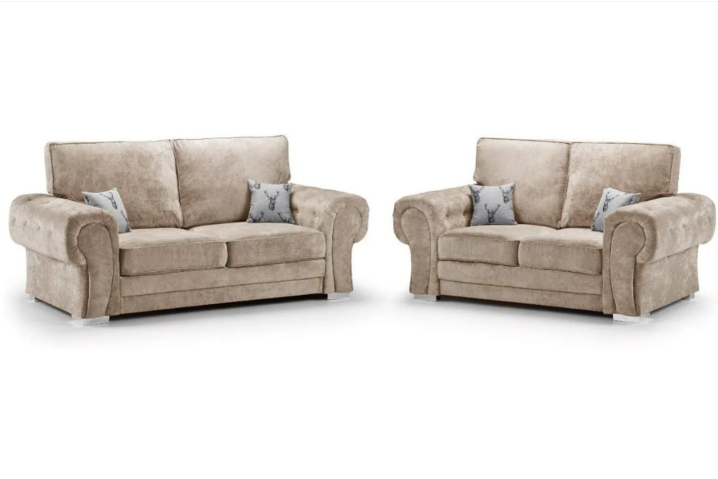 Verona Full Back 3+2 Seater Sofa Mink