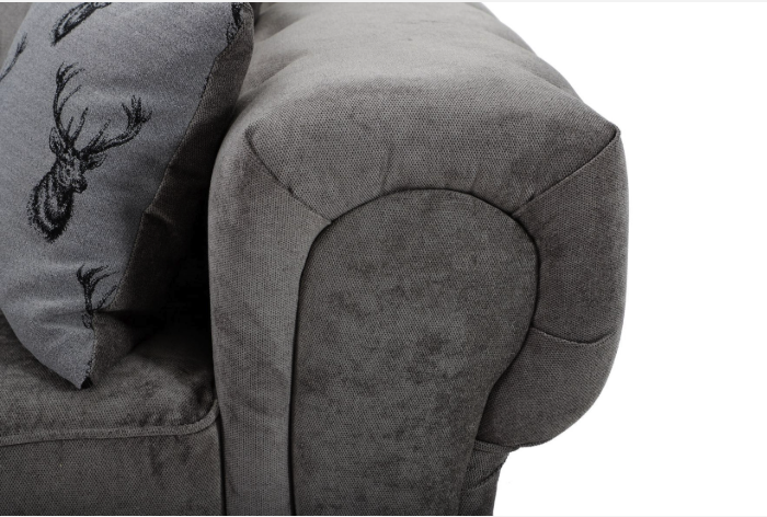 Verona Scatter Back 3 Seater Sofa Grey