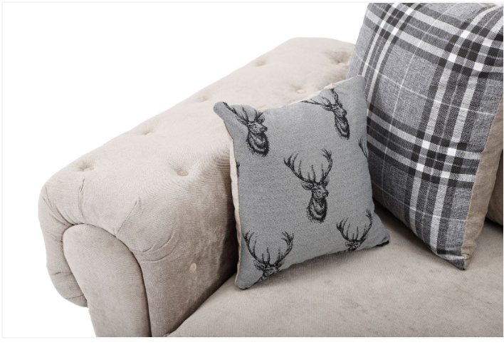 Verona Scatter Back 3 Seater Sofa Mink