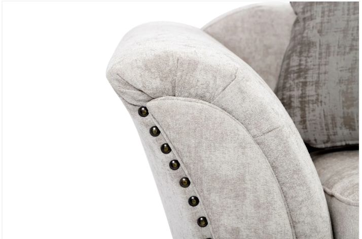 Cambridge Scatter Back 3 Seater Sofa Alaska Silver