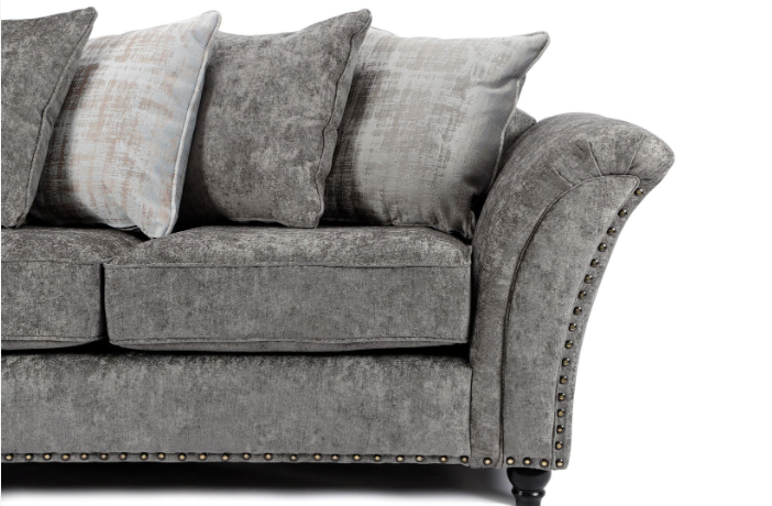 Cambridge Scatter Back 3 Seater Sofa Alaska Platinum