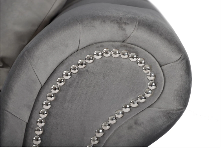 Oakland 3 Seater Sofa Plush Grey