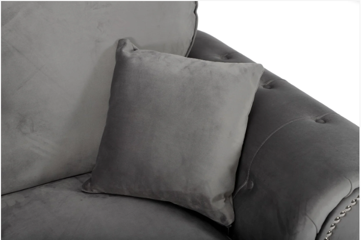 Oakland 3 Seater Sofa Plush Grey