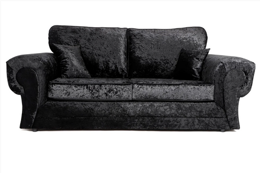 Tangent 3 Seater Sofa Black Shimmer