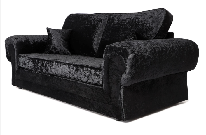 Tangent 3 Seater Sofa Black Shimmer