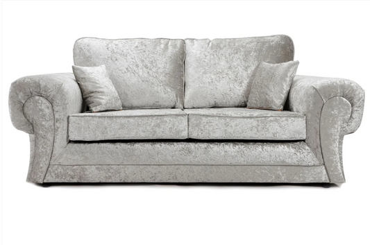 Tangent 3 Seater Sofa Silver Shimmer