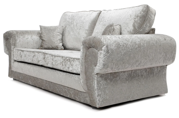Tangent 3 Seater Sofa Silver Shimmer