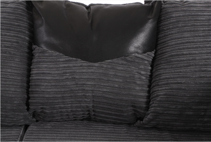 Dino 3 Seater Sofa Black/Grey