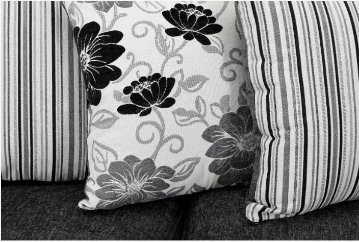 Matinee 3 Seater Sofa Black/Grey Carlton