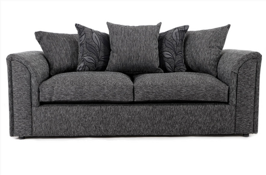 Byron 3 Seater Dundee Black