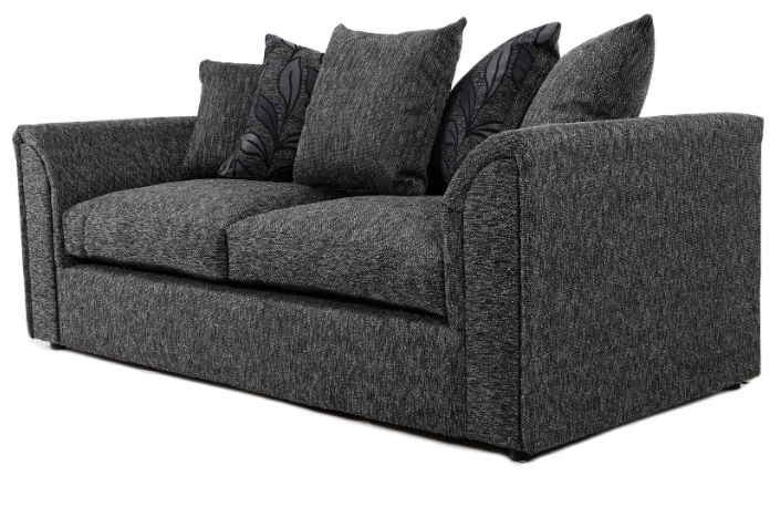 Byron 3 Seater Dundee Black