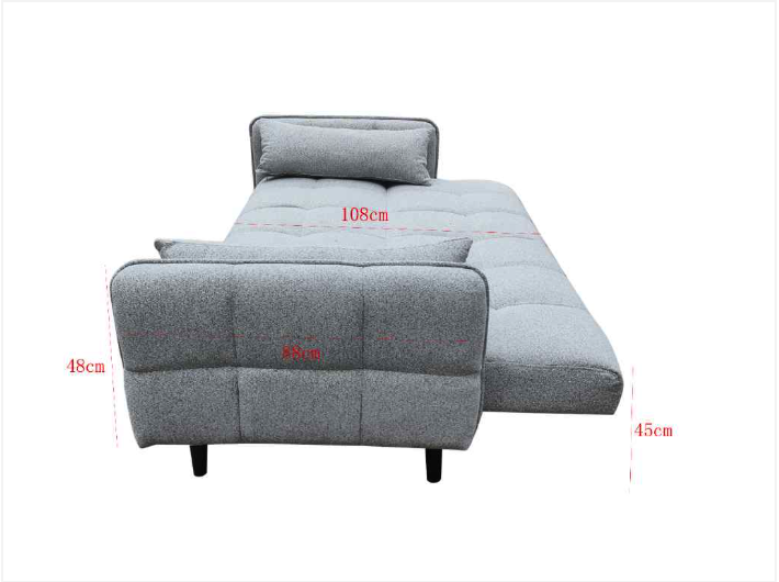 Pendle 3 seater Click Clack Sofa bed Grey or Silver