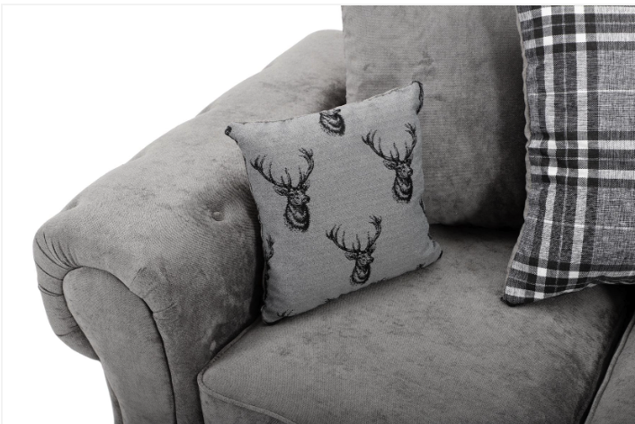 Verona Scatter Back 2 Seater Sofa Grey