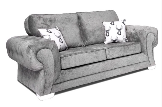 Verona Full Back 2 Seater Sofa Grey
