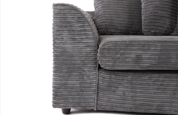 Byron 2 Seater Sofa Grey Cord