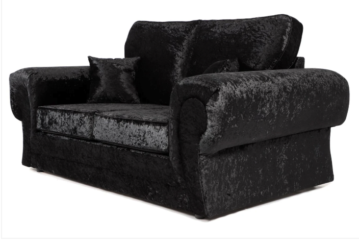 Tangent 2 Seater Sofa Black Shimmer