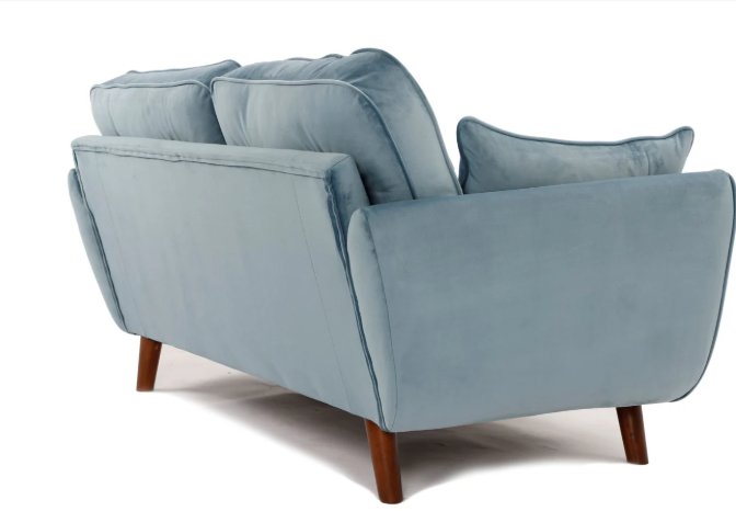 Zinc 2 Seater Sofa Plush Sky