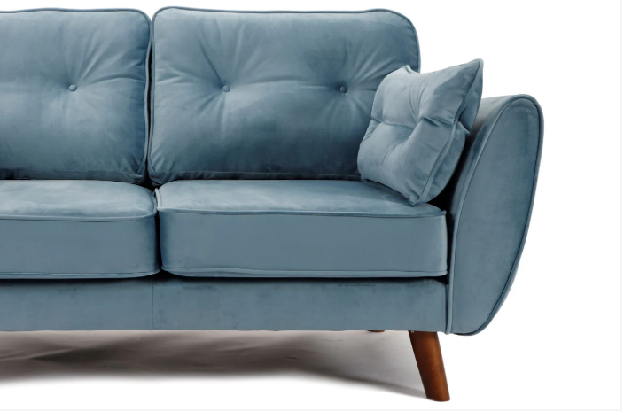 Zinc 2 Seater Sofa Plush Sky