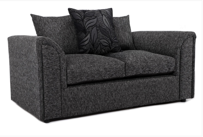 Byron 2 Seater Sofa Black Dundee