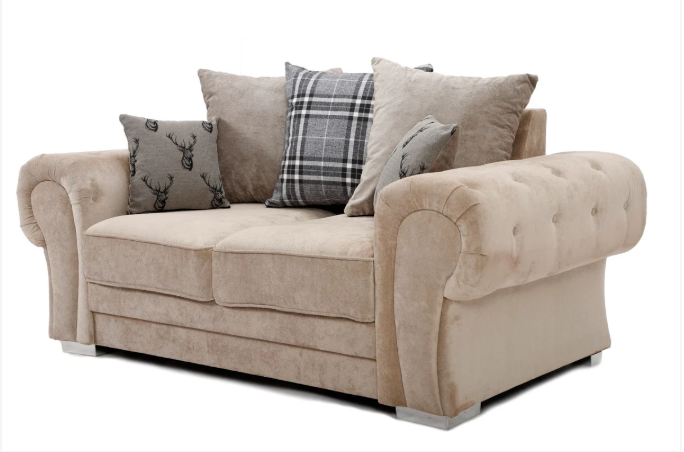 Verona Scatter Back 2 Seater Sofa Mink