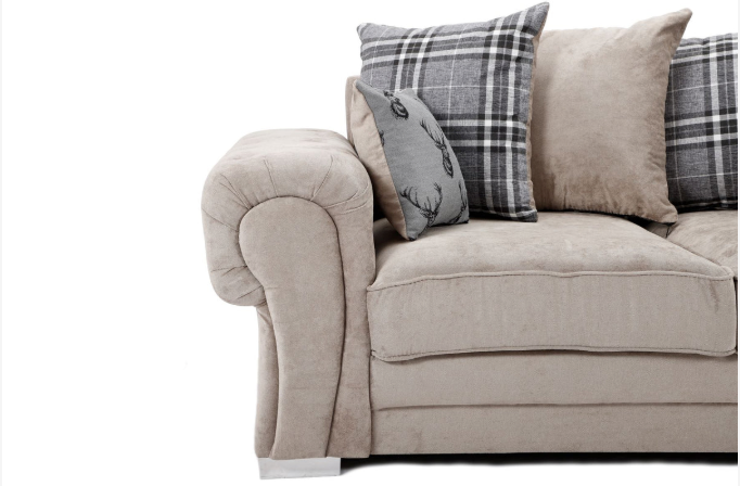 Verona Scatter Back 2 Seater Sofa Mink