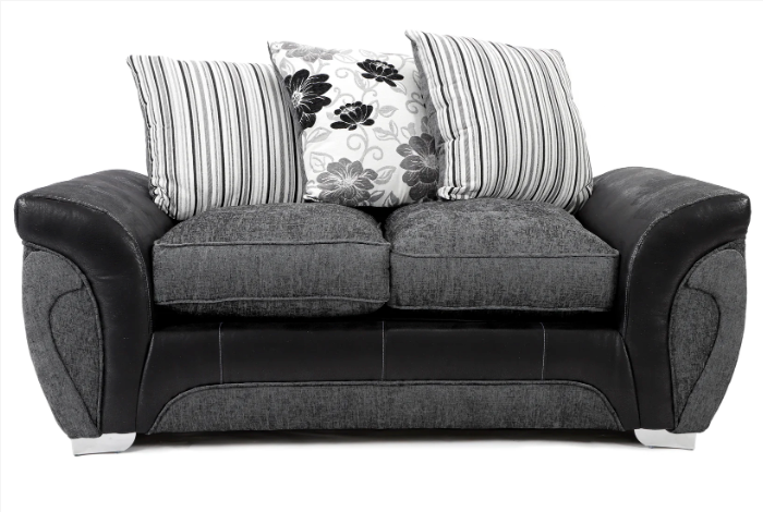 Matinee 3+2 Seater Sofa Set Black/Grey Carlton