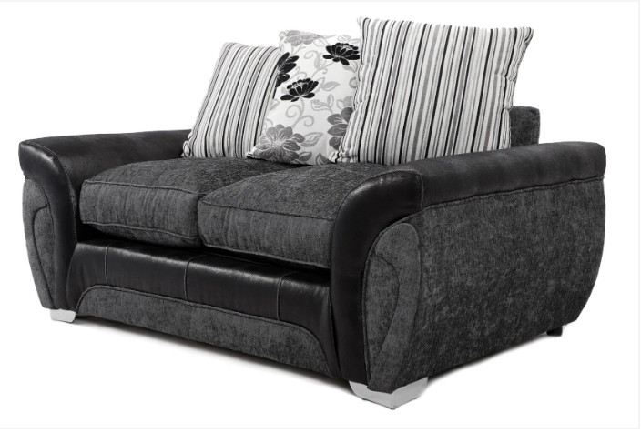 Matinee 3+2 Seater Sofa Set Black/Grey Carlton