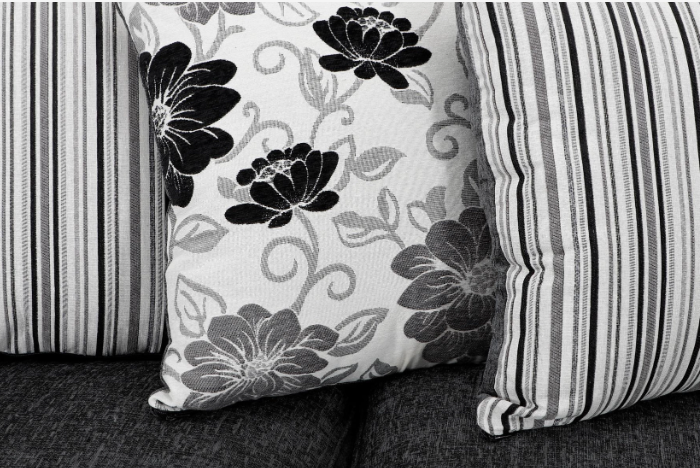 Matinee 3+2 Seater Sofa Set Black/Grey Carlton