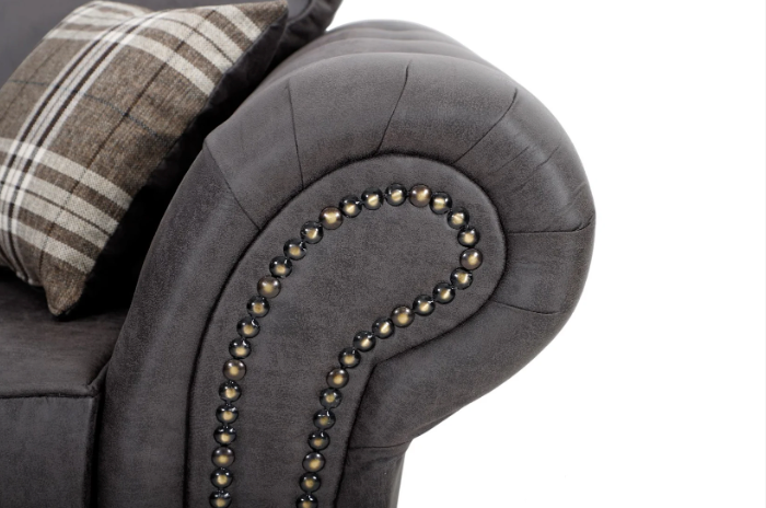 Oakland 3+2 Seater Sofa Set Charcoal