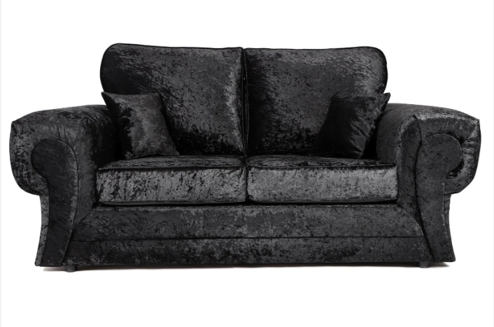 Tangent 3 + 2 Seater Sofa Set Black Shimmer