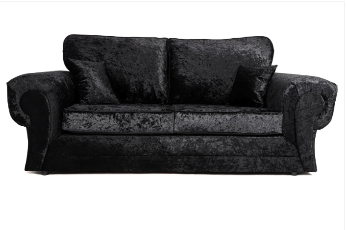 Tangent 3 + 2 Seater Sofa Set Black Shimmer