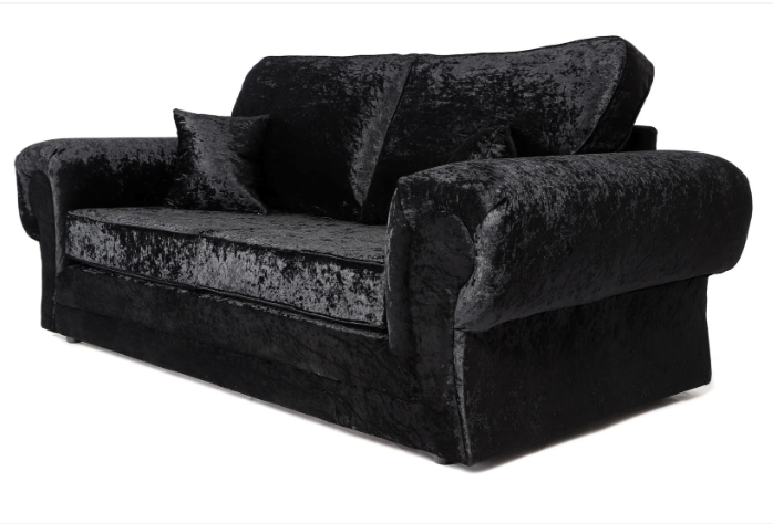 Tangent 3 + 2 Seater Sofa Set Black Shimmer