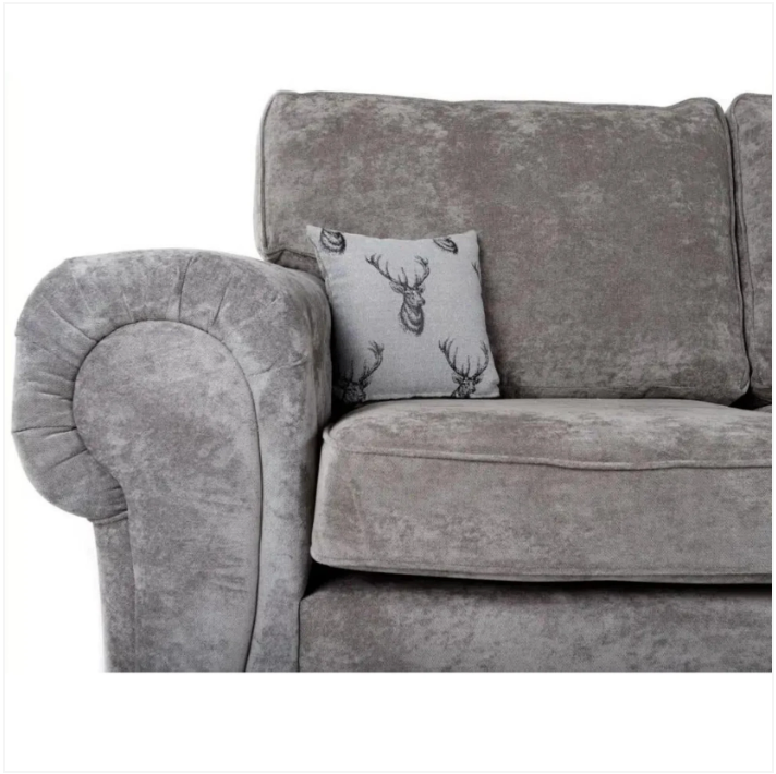 Verona Full Back 3+2 Seater Sofa Set Grey