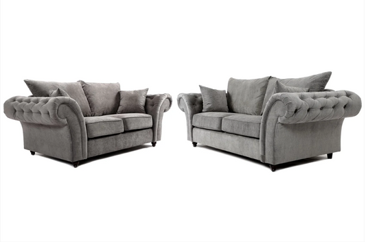 Windsor Full Back 3 + 2 Seater Sofa Grey