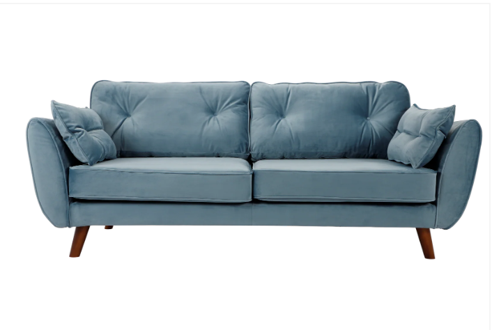 Zinc 3+2 Seater Sofa Set Plush Sky