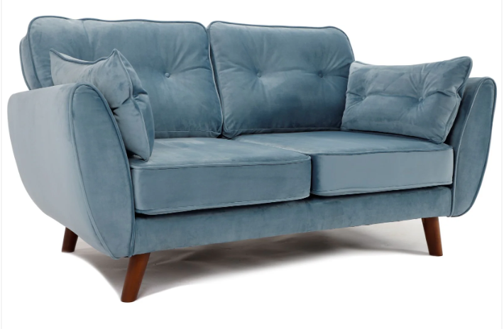 Zinc 3+2 Seater Sofa Set Plush Sky
