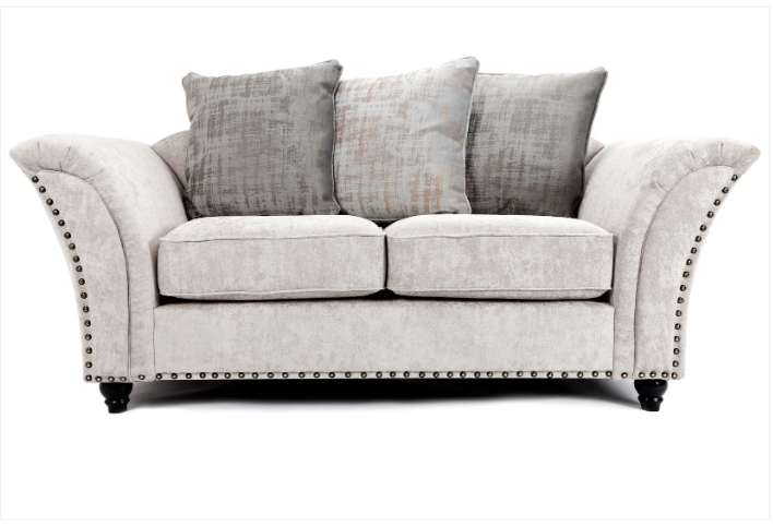 Cambridge Scatter Back 3 + 2 Seater Sofa Set Alaska Silver