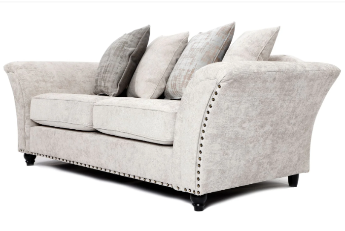 Cambridge Scatter Back 3 + 2 Seater Sofa Set Alaska Silver